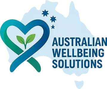 australian wellbeing solutions logo wide